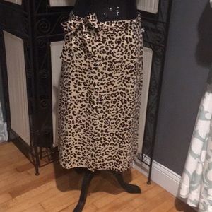 Leopard Pencil Skirt, Size 12 made by 1901